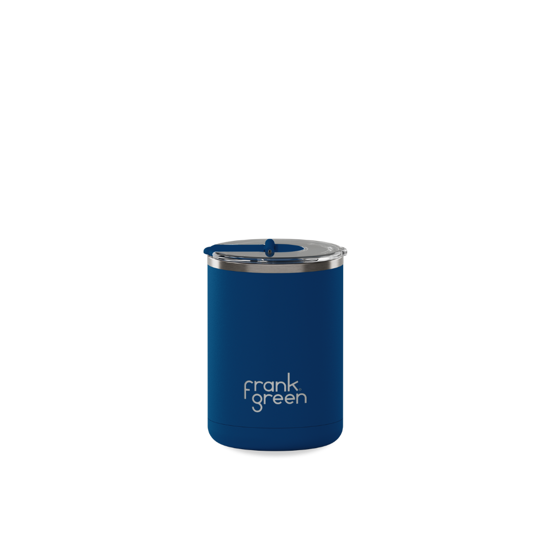 Ceramic Coffee Cup with Hinged Lid
