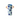 GRIFFE NAVY SKY FLORAL BUD VASE