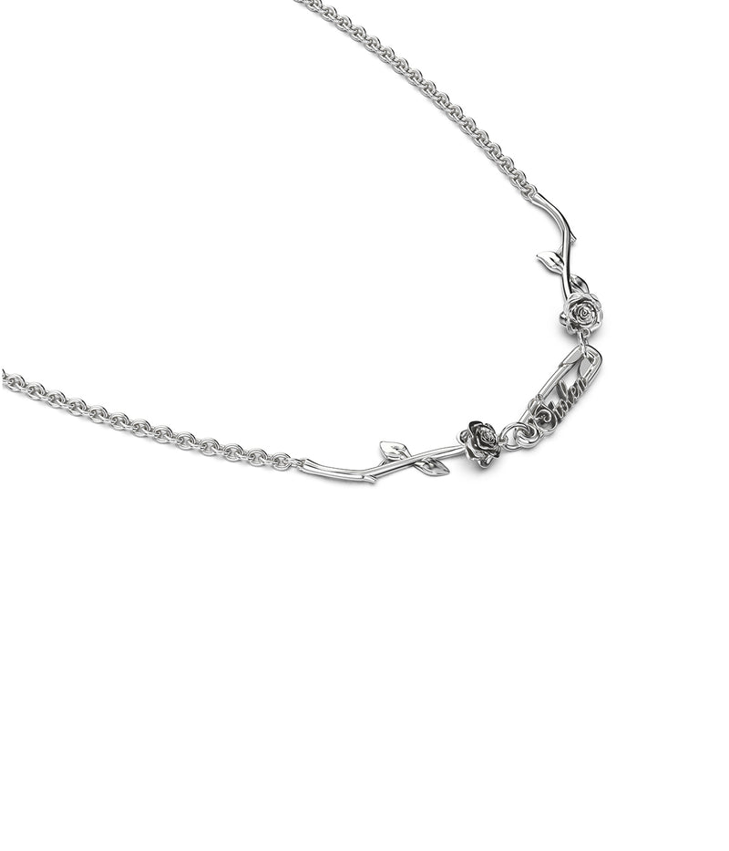 Rose Pin Necklace