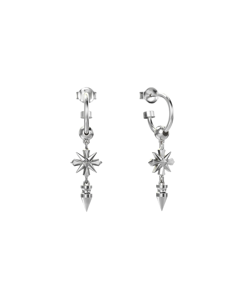 Midnight Cross Anchor Earrings
