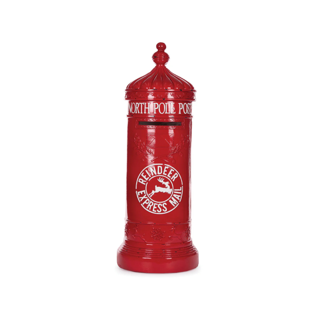 77 cm Red and White Santa Mailbox