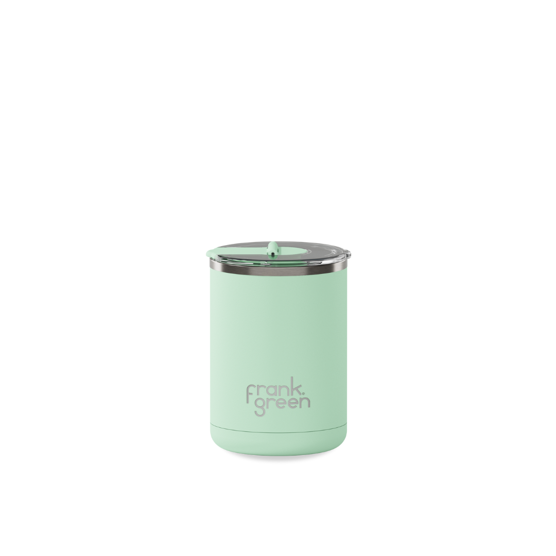 Ceramic Coffee Cup with Hinged Lid