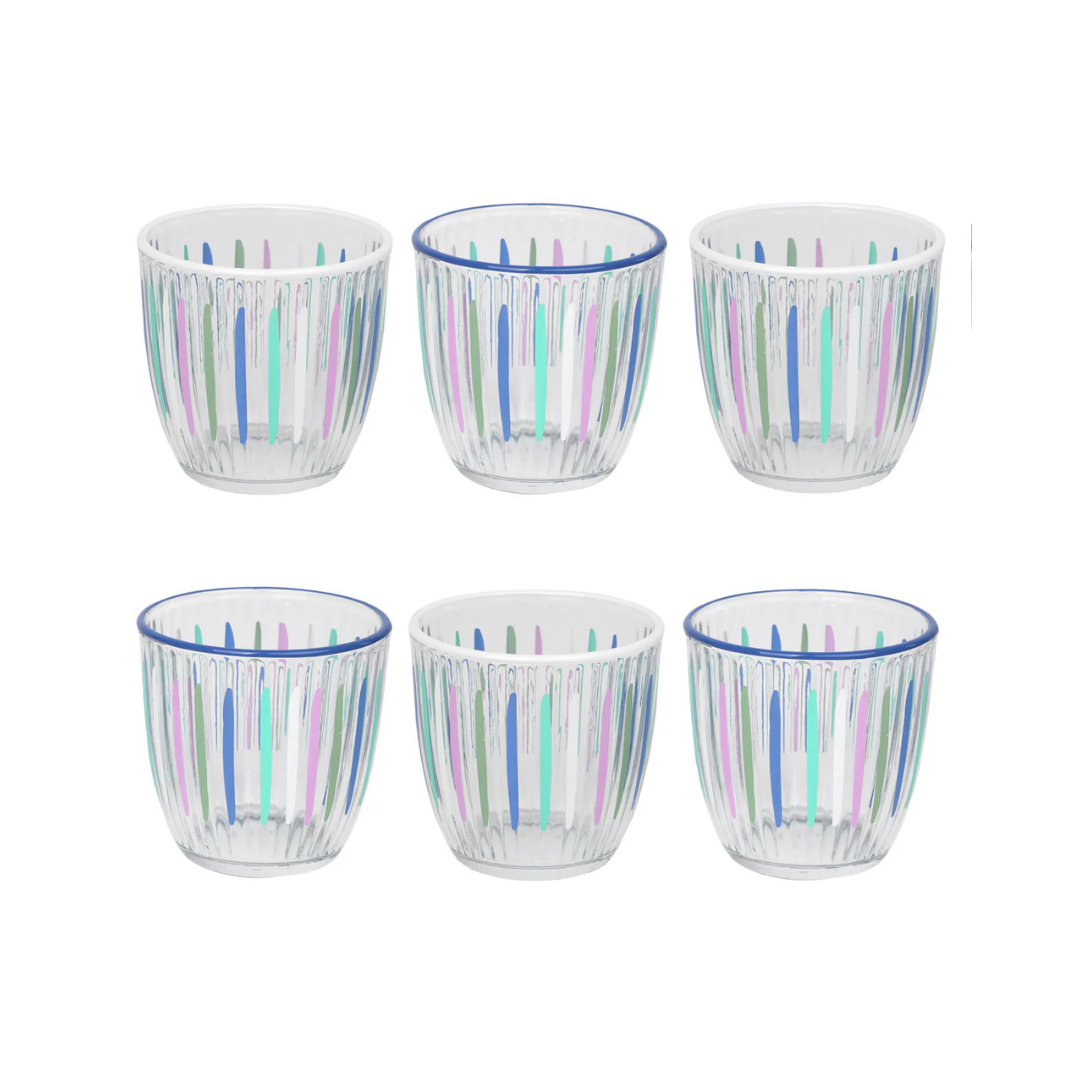 Talking Tables - Tumbler - 8.5cm - Blue & White Stripes