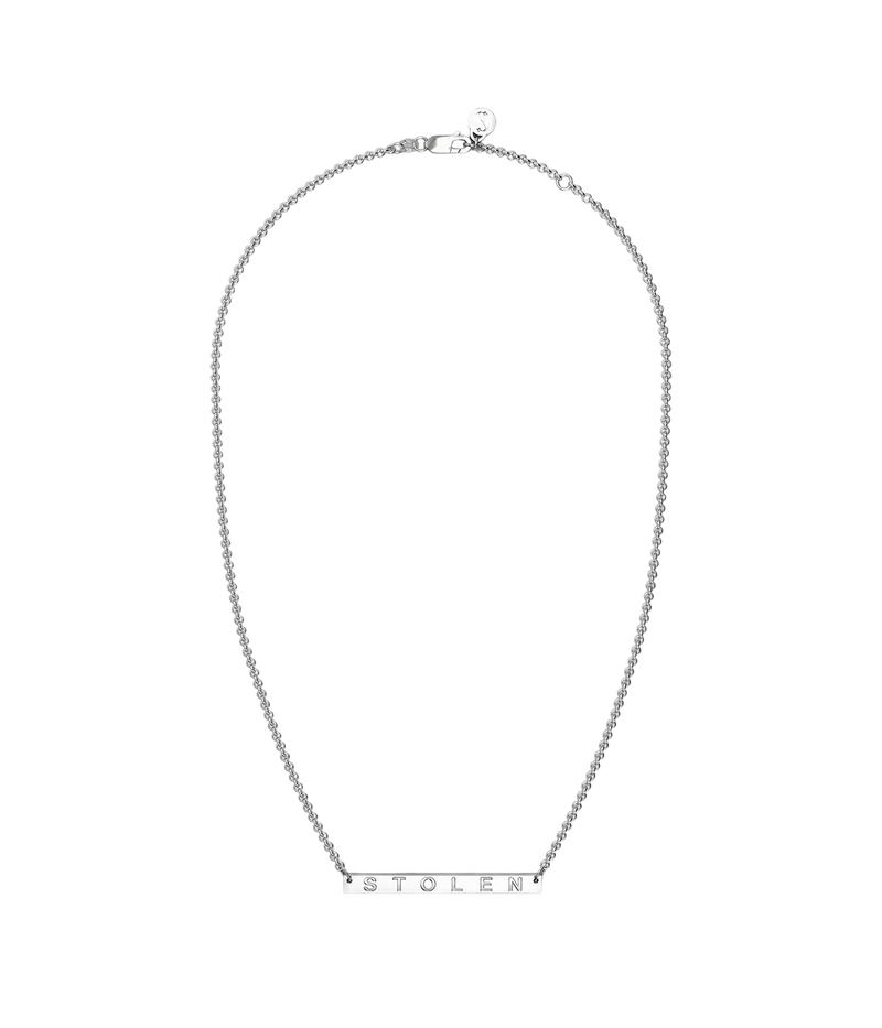 Stolen Plank Necklace Silver