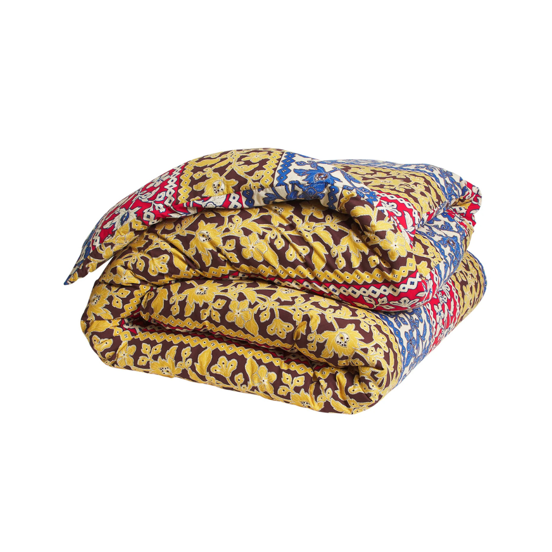 Thea Cotton Quilt Cover - Vermillion