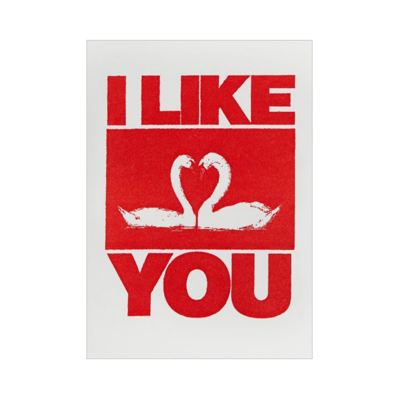 Card - I like You Swans