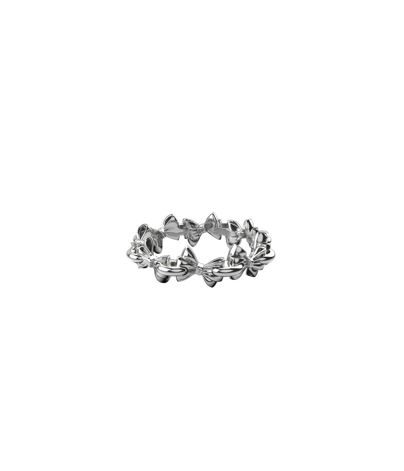 Pierced Bow Infinity Ring