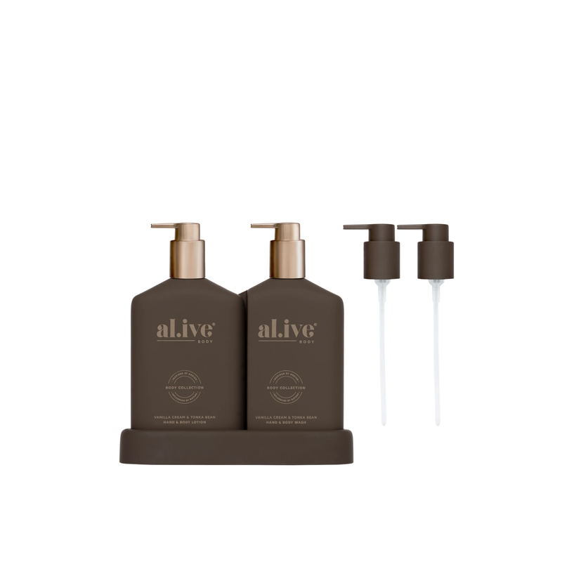Transformative Wash & Lotion Duo - Vanilla Cream & Tonka Bean