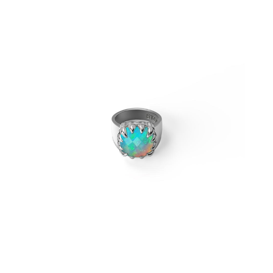Claw Ring Opal