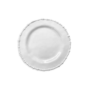 Melamine Pearl Dinner Plate - White