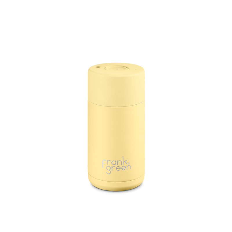 12oz Ceramic Reusable Cup with Push Button