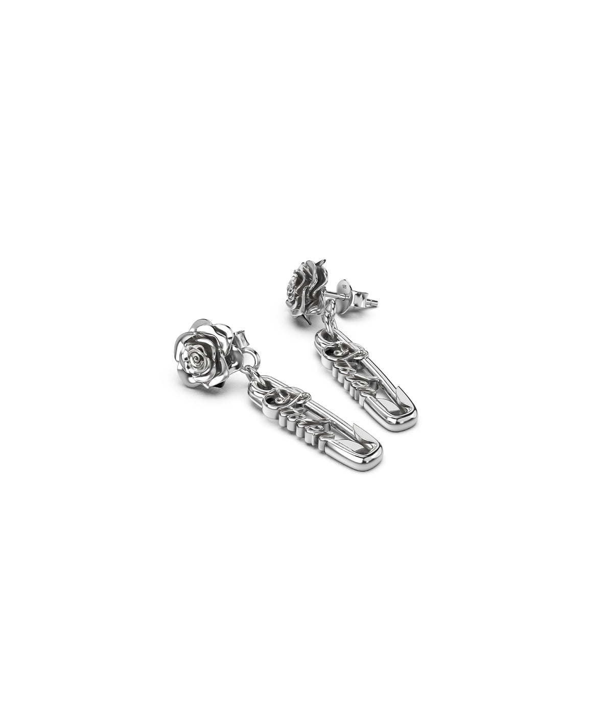 Rose Pin Earrings