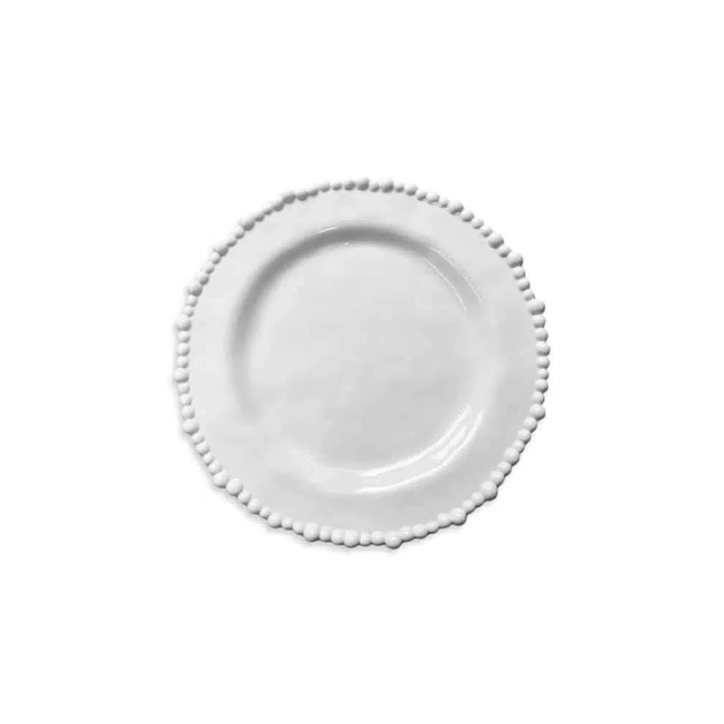 Melamine Pearl Side Plate - White