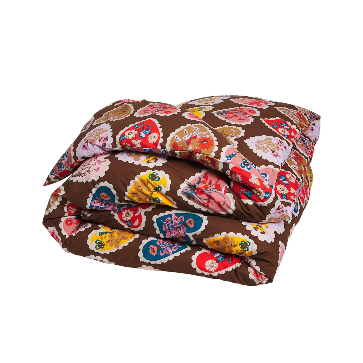 Loretta Cotton Quilt Cover - Umber