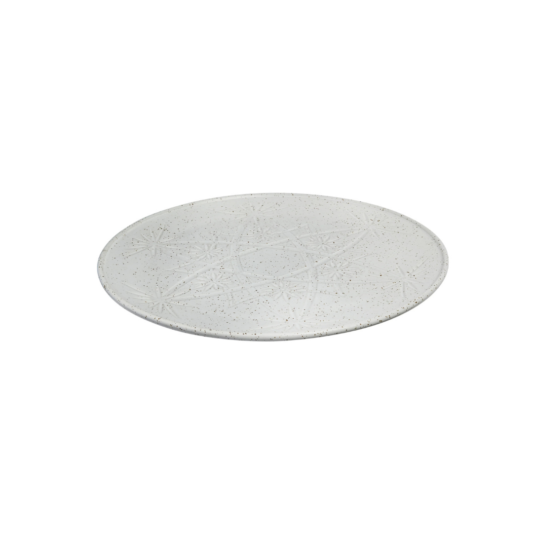 30cm Plate in White Gloss / Hardware Lane