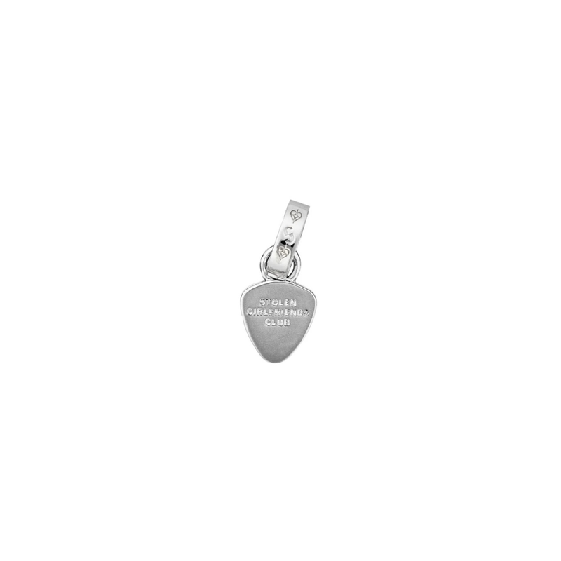 Guitar Pic Charm - Sterling Silver