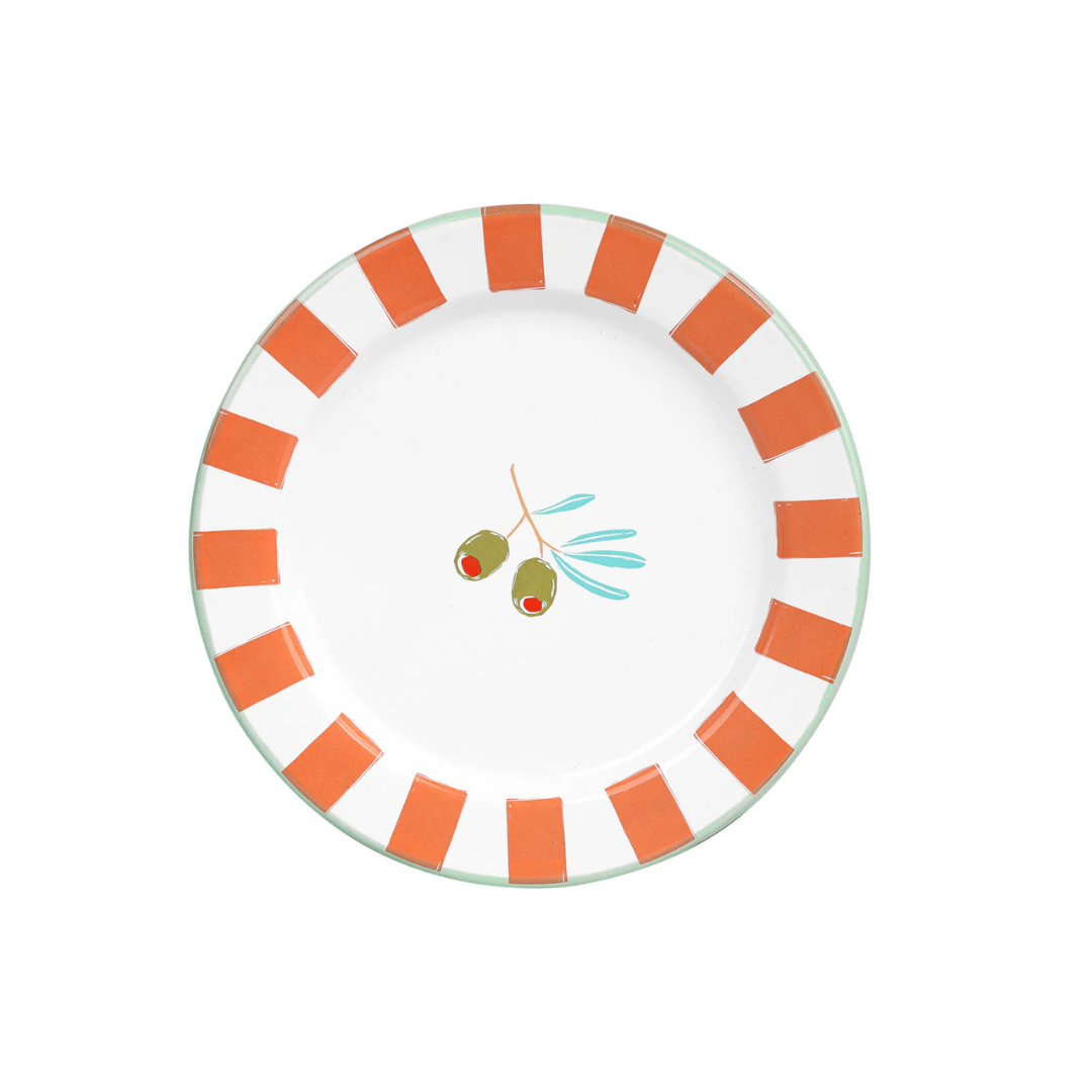 Olive Enamel Plate