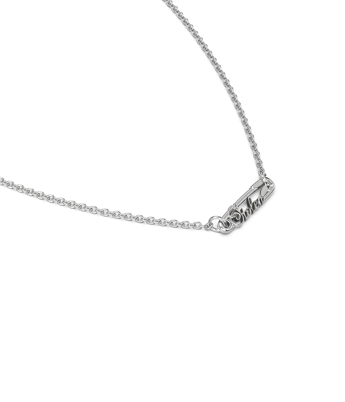 Scripted Pin Necklace