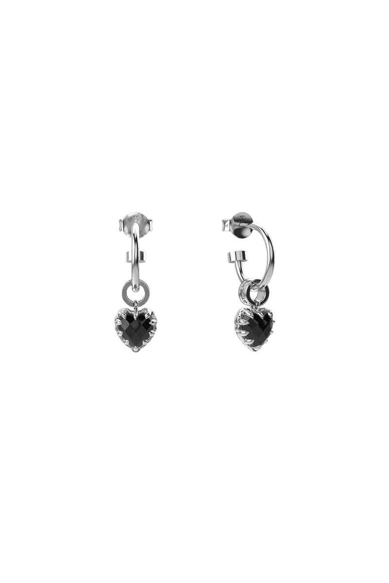 Love Anchor Earring - Onyx