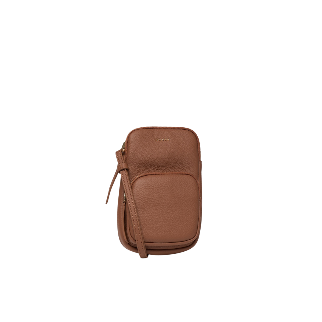 Nikko Luxe Pocket Phone Sling - Tan Luxe