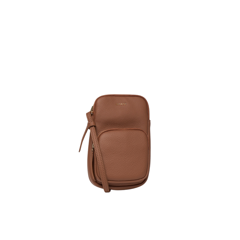 Nikko Luxe Pocket Phone Sling - Tan Luxe
