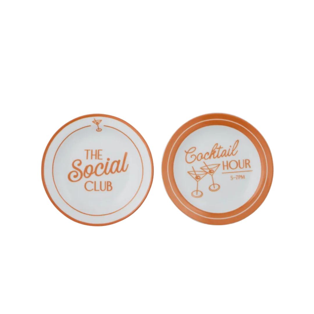 Social Ceramic Plate Cherry Assorted