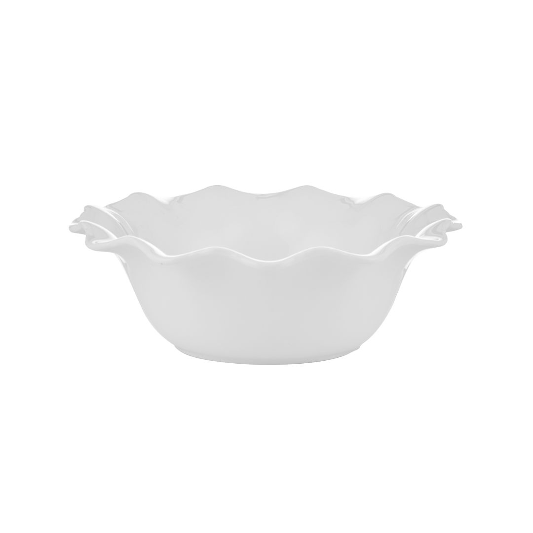 Society Home Macy Porcelain Round Bowl White