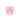 GLASS PINK BOW HANGING