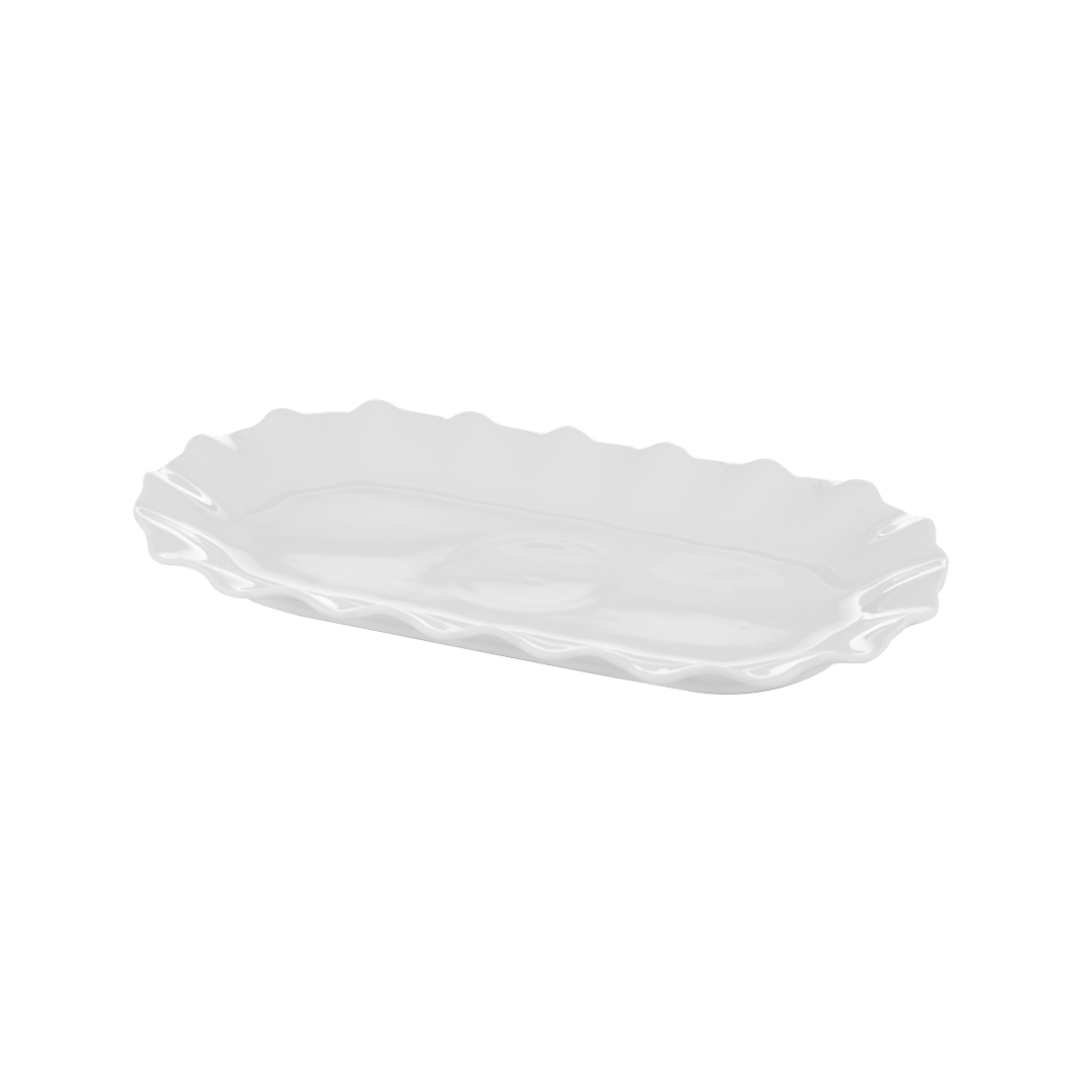 Society Home Macy Porcelain Oval Platter White