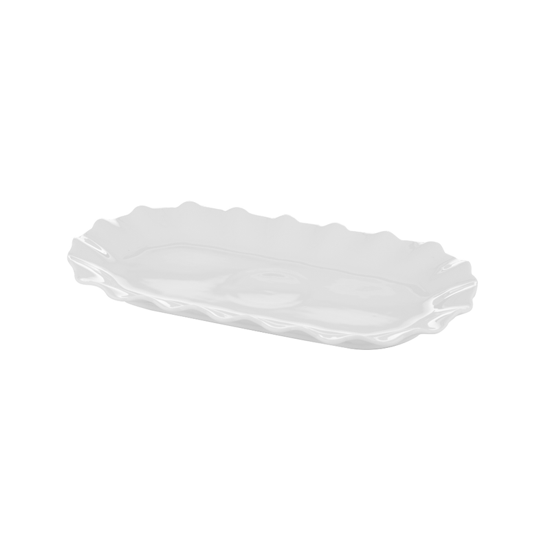 Society Home Macy Porcelain Oval Platter White