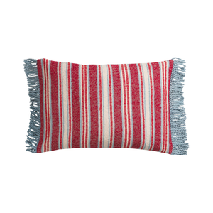 Selene Woven Cushion - Crimson Feather Insert Item