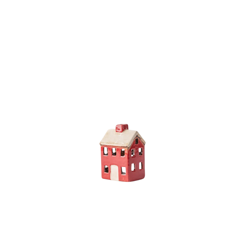 Alsace Petite Tea Light Chalet Red Cream