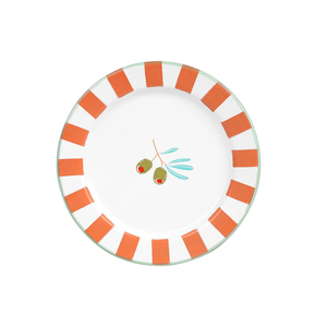 Olive Enamel Plate - 20cm