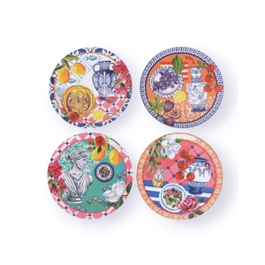 La La Land - Mediterranean Summer Set of 4 - Melamine Plates
