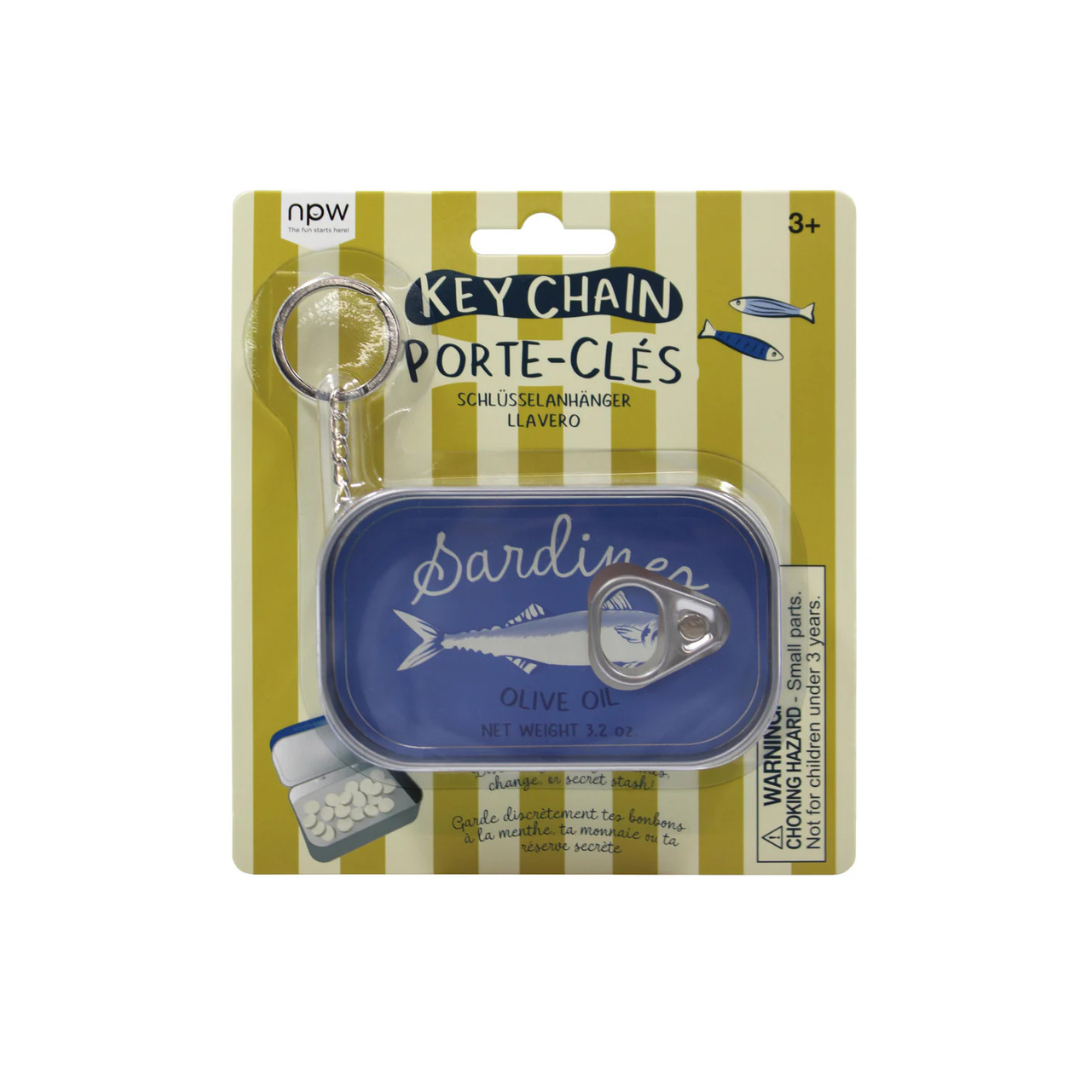 Sardine Tin Keychain