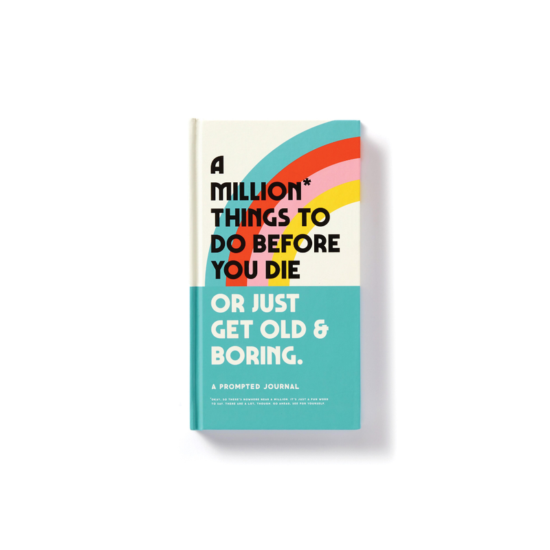 Brass Monkey a Million Things to Do Before You Die Prompted Journal Multi-Coloured