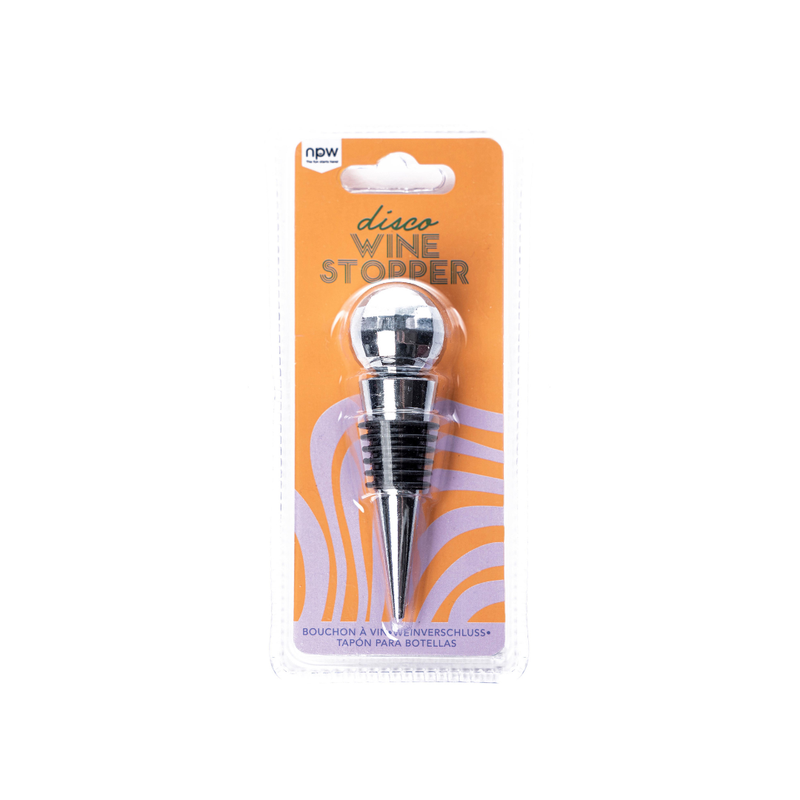 Disco Wine Stopper Silver
