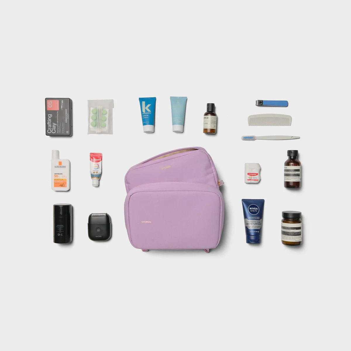 2-in-1 Toiletry Pouch - Lilac
