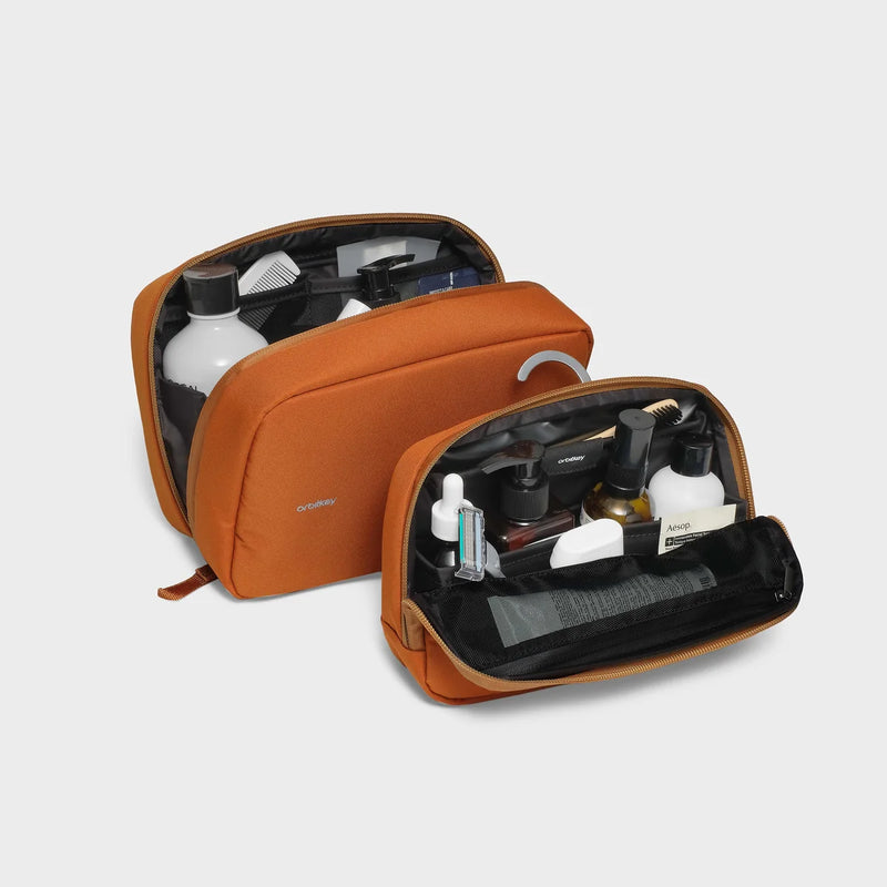 2-in-1 Toiletry Pouch - Terracotta