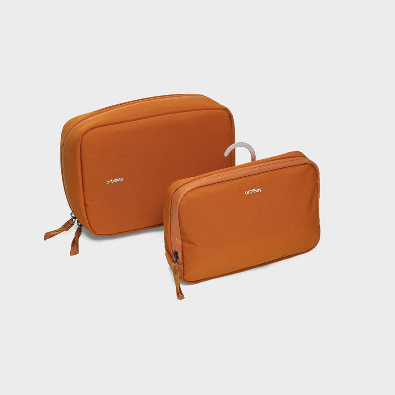 2-in-1 Toiletry Pouch - Terracotta