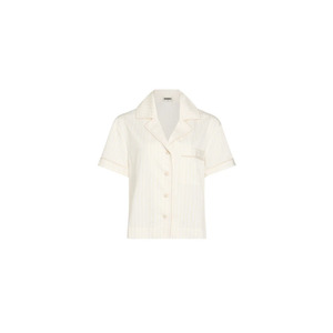 Short Sleeve Sleep Shirt - Milkshake Stripes