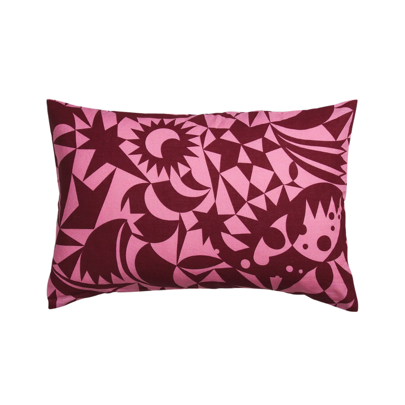 Nora Linen Pillowcase Set - Dahlia