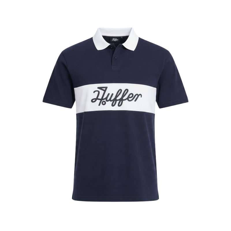 Par Line Polo - Navy/White