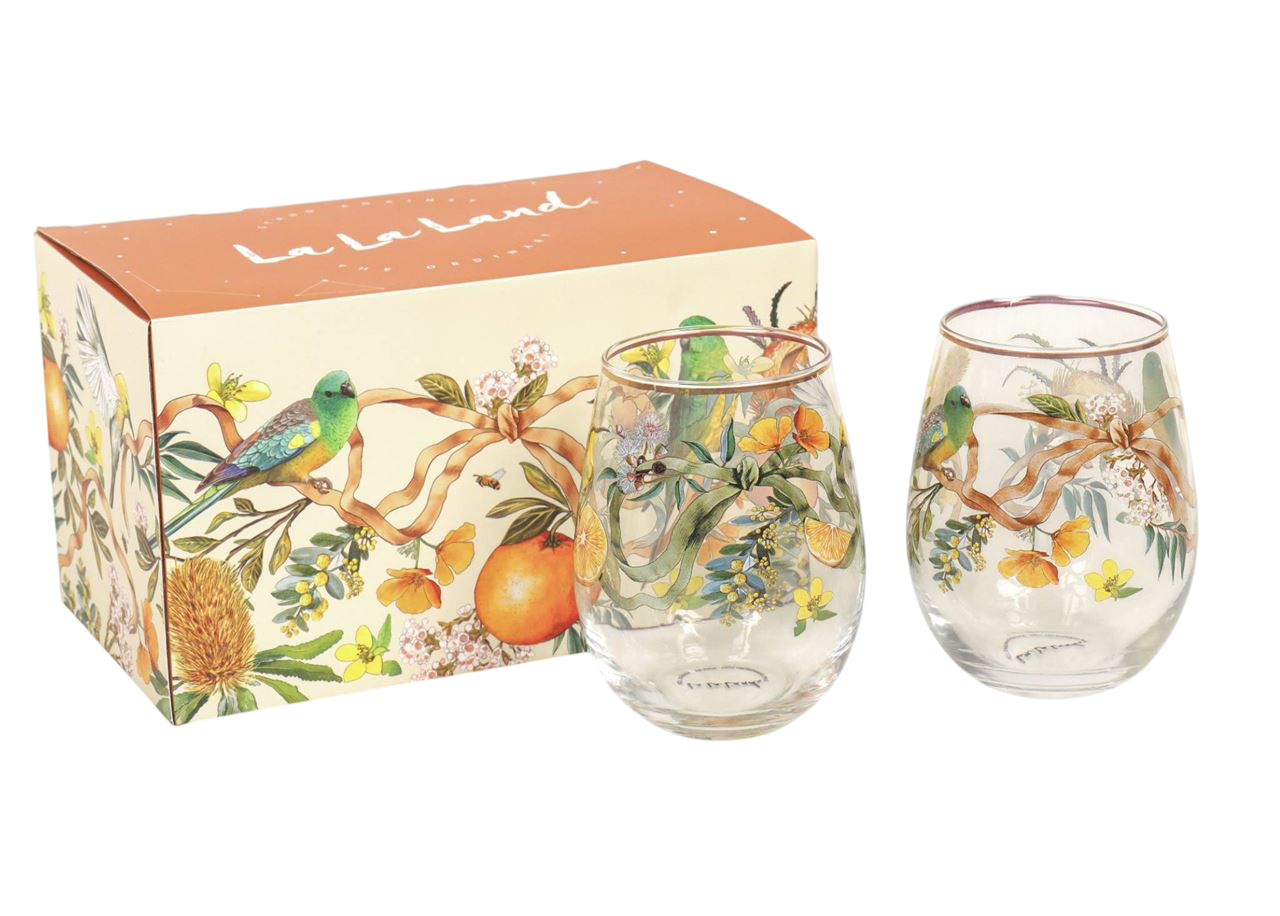 Glass Tumblers Set of 2