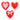 Vintage Heart Shaped Plate Set