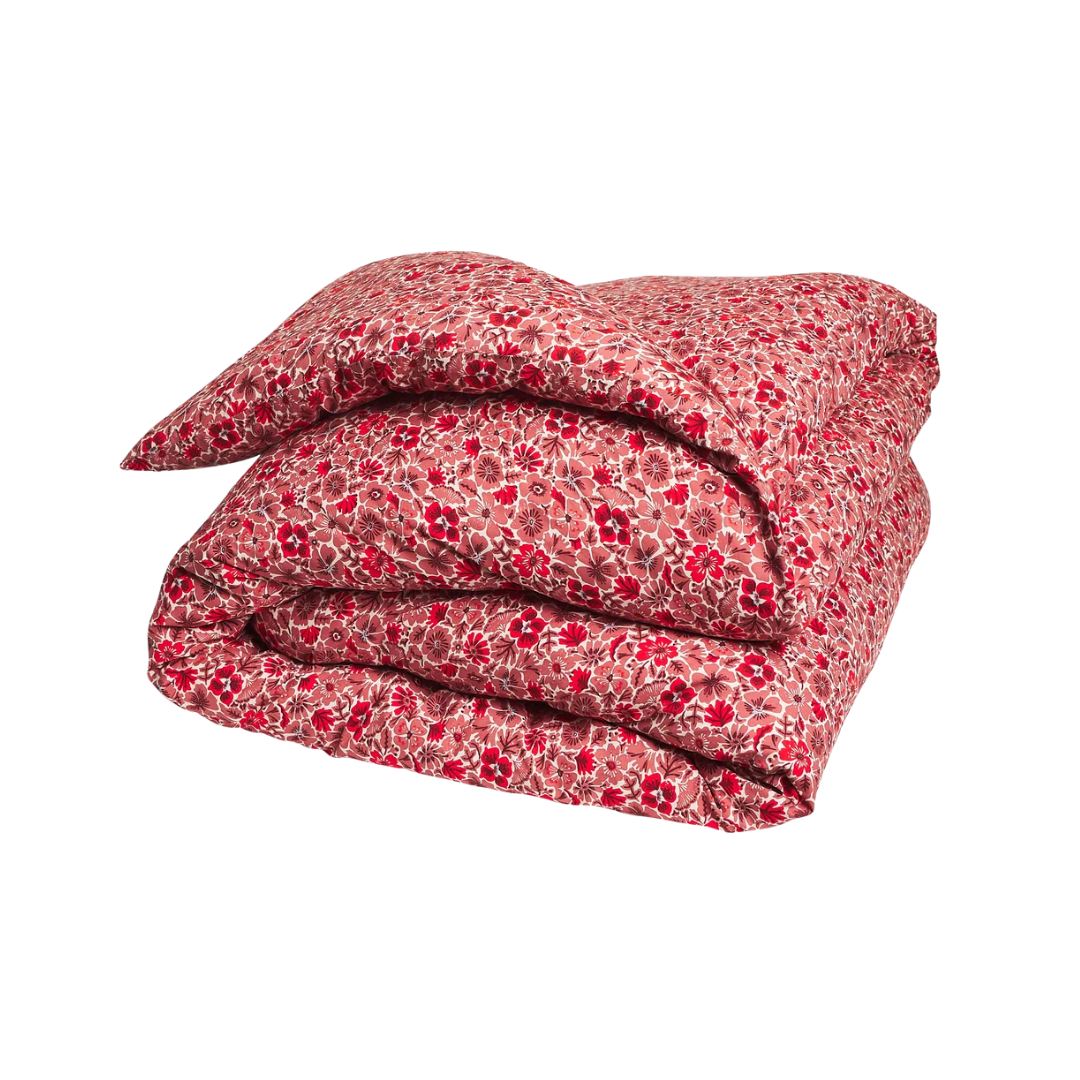 Magnolia Cotton Quilt Cover - Poppy