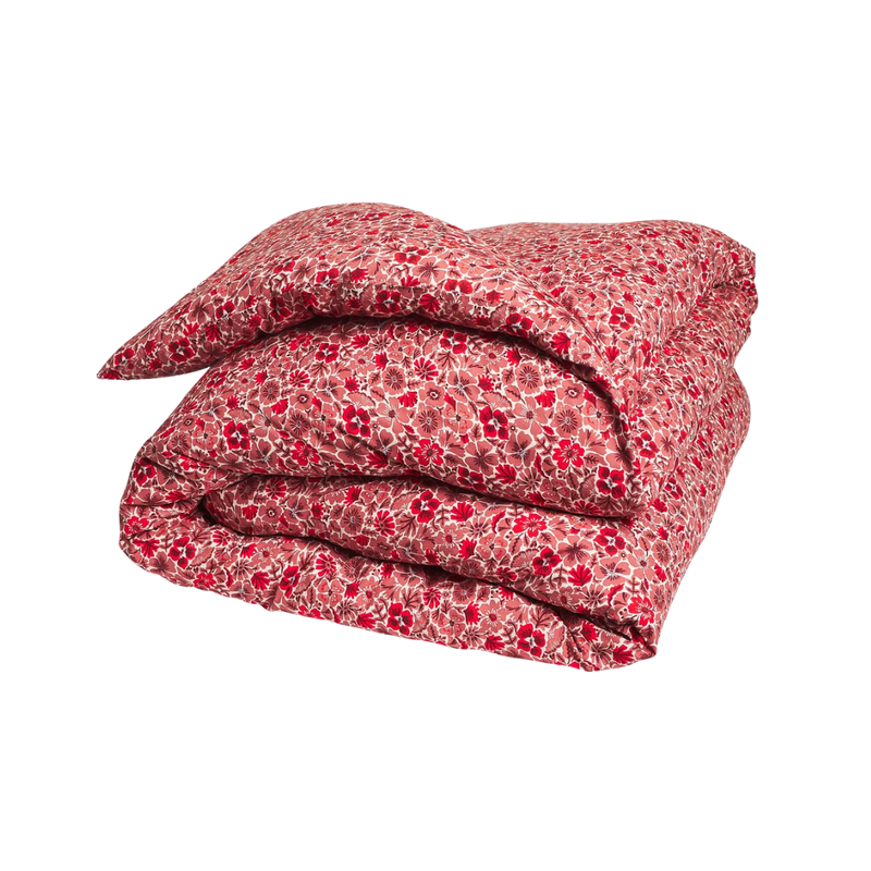 Magnolia Cotton Quilt Cover - Poppy