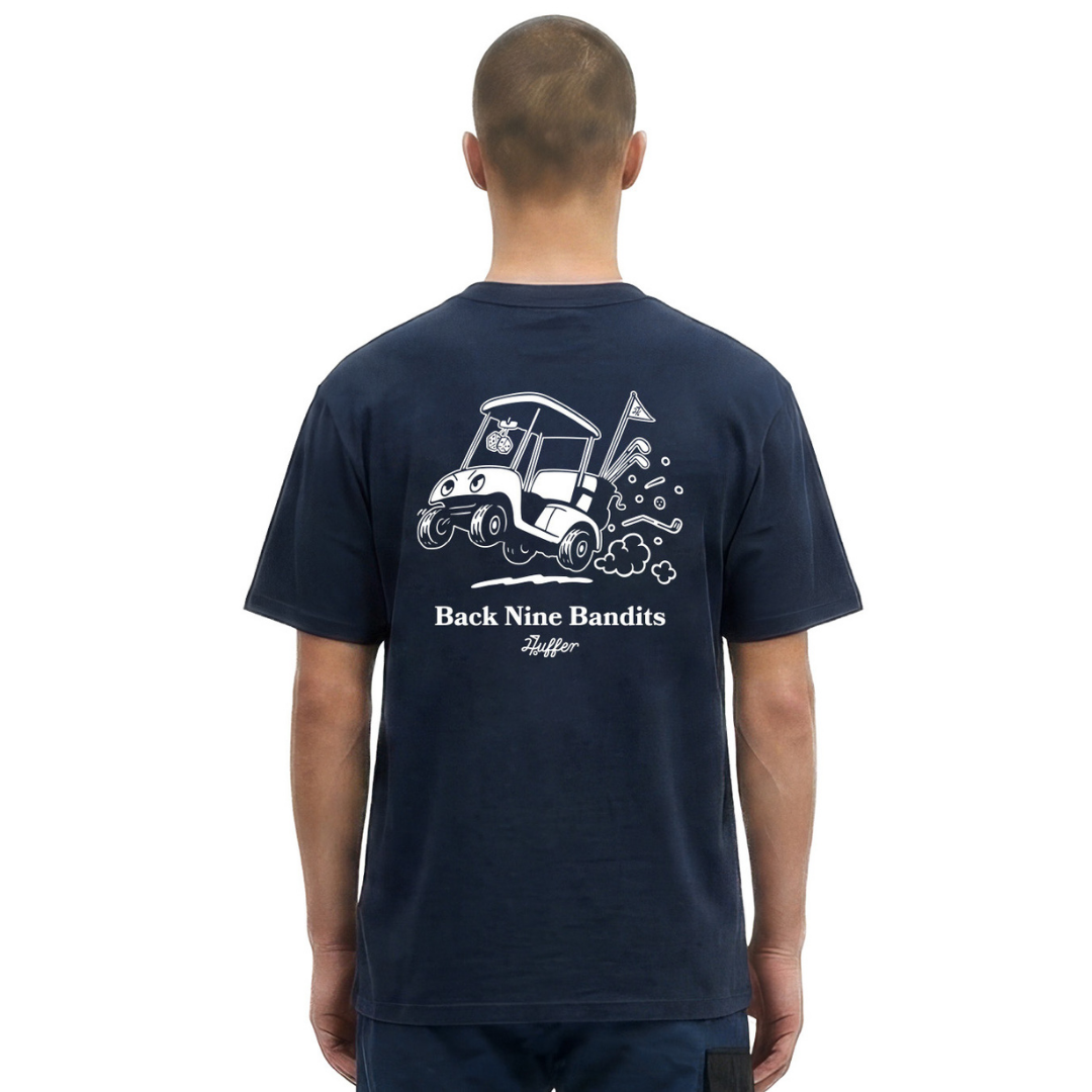 Block Tee 220/Back Nine - Navy
