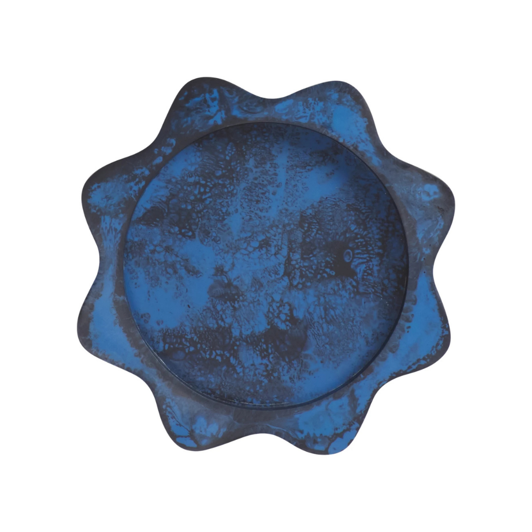 Sophie Resin Plate - Azure
