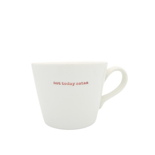 Bucket Mug - not today satan